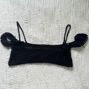 handmade crochet off shoulder top